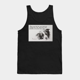 Thorns may hurt you...Border Collie Tank Top